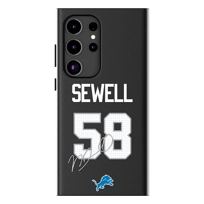 Keyscaper Penei Sewell Black Detroit Lions Galaxy Magnetic Bump Case