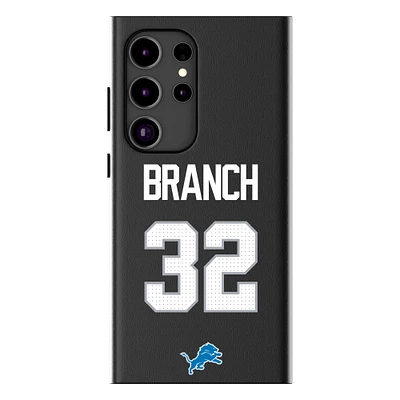 Keyscaper Brian Branch Black Detroit Lions Galaxy Magnetic Bump Case