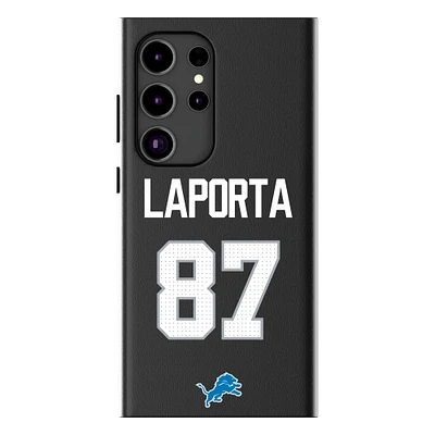 Keyscaper Sam LaPorta Black Detroit Lions Galaxy Magnetic Bump Case