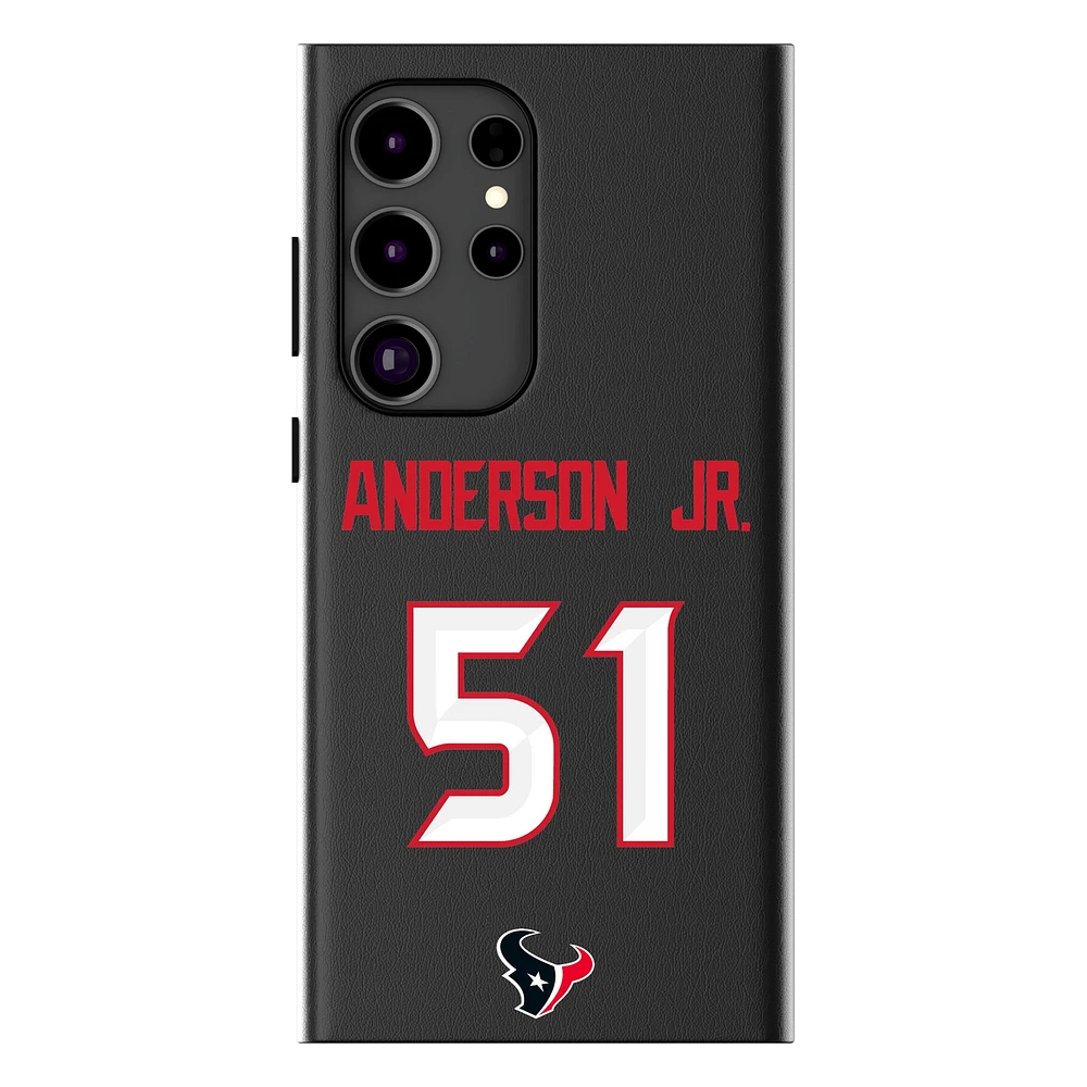 Keyscaper Will Anderson Jr. Black Houston Texans Galaxy Magnetic Bump Case