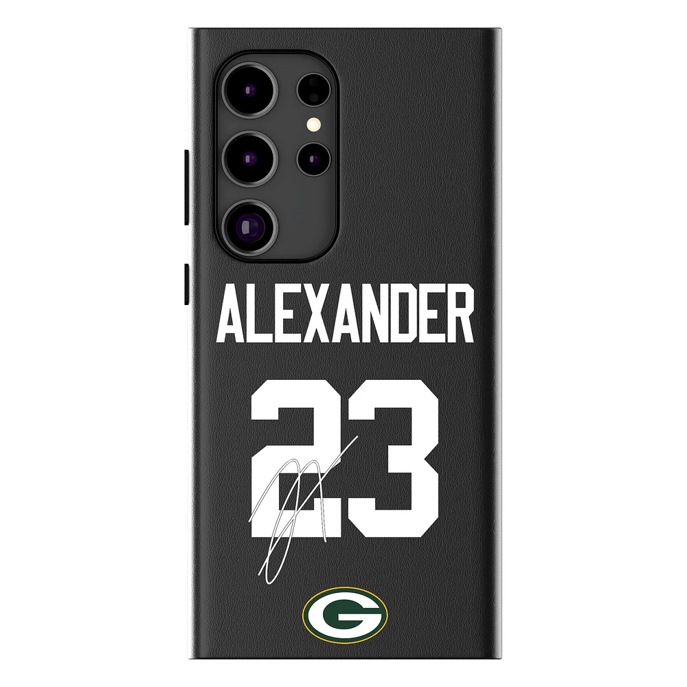Keyscaper Jaire Alexander Black Green Bay Packers Galaxy Magnetic Bump Case