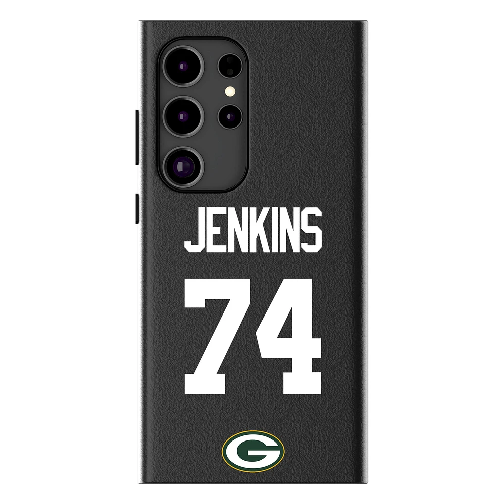 Keyscaper Elgton Jenkins Black Green Bay Packers Galaxy Magnetic Bump Case