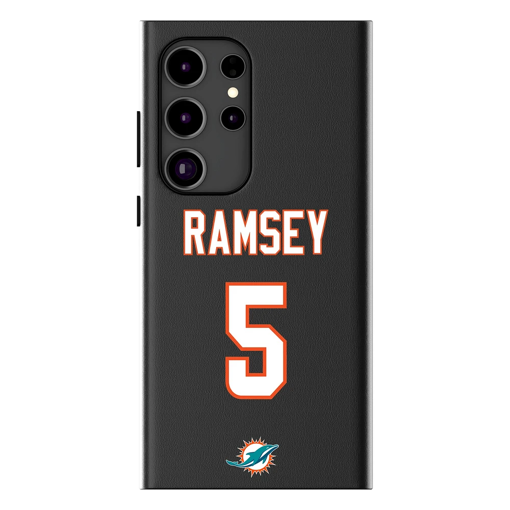 Keyscaper Jalen Ramsey Black Miami Dolphins Galaxy Magnetic Bump Case