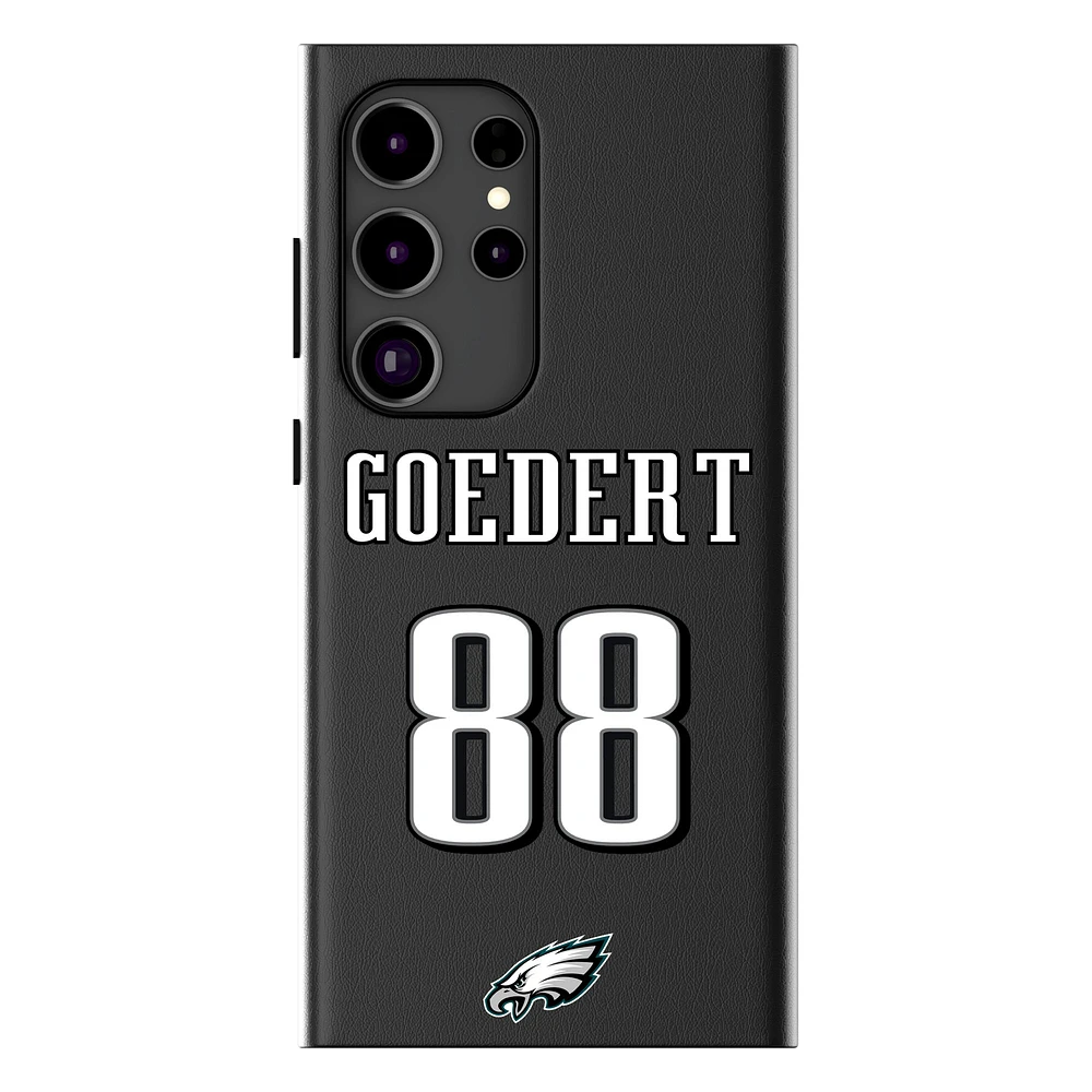 Keyscaper Dallas Goedert Black Philadelphia Eagles Galaxy Magnetic Bump Case