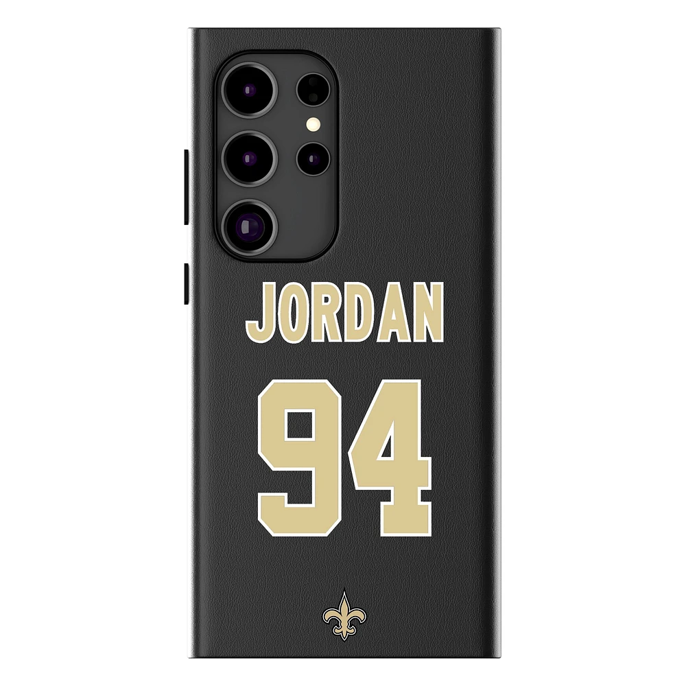Keyscaper Cameron Jordan Black New Orleans Saints Galaxy Magnetic Bump Case