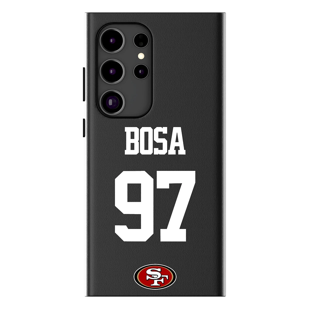 Keyscaper Nick Bosa Black San Francisco 49ers Galaxy Magnetic Bump Case