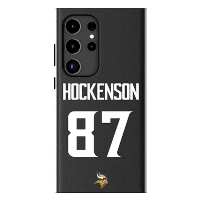 Keyscaper T.J. Hockenson Black Minnesota Vikings Galaxy Magnetic Bump Case