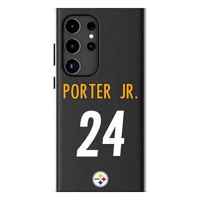 Keyscaper Joey Porter Jr. Black Pittsburgh Steelers Galaxy Magnetic Bump Case