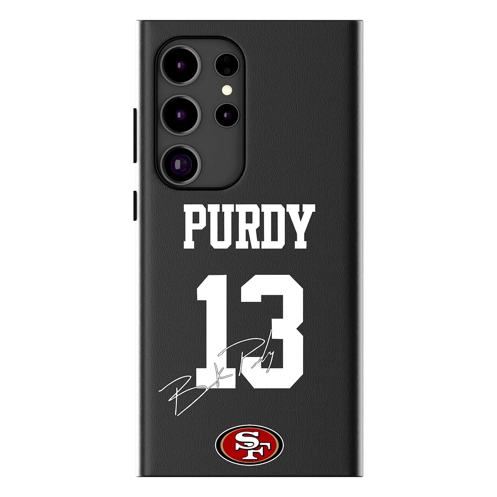 Keyscaper Brock Purdy Black San Francisco 49ers Galaxy Magnetic Bump Case