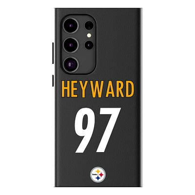 Keyscaper Cameron Heyward Black Pittsburgh Steelers Galaxy Magnetic Bump Case
