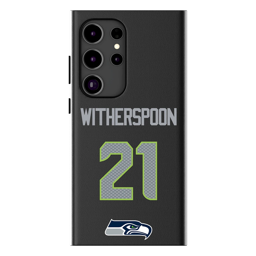 Keyscaper Devon Witherspoon Black Seattle Seahawks Galaxy Magnetic Bump Case