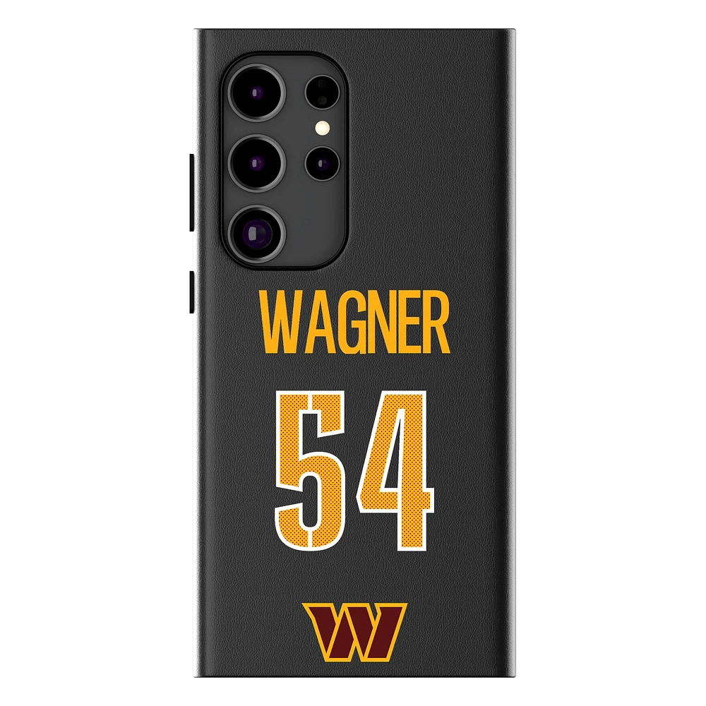Keyscaper Bobby Wagner Black Washington Commanders Galaxy Magnetic Bump Case