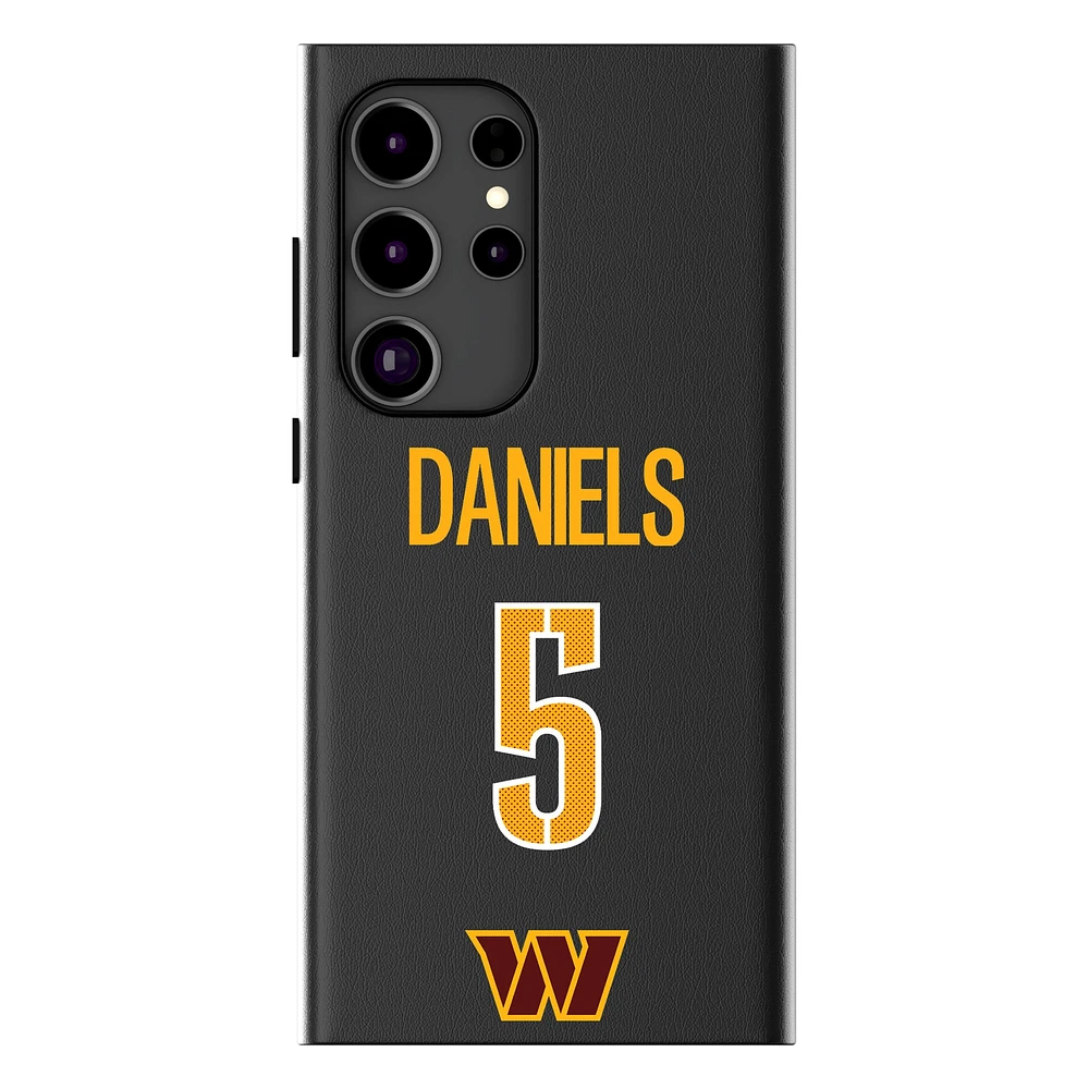Keyscaper Jayden Daniels Black Washington Commanders Galaxy Magnetic Bump Case