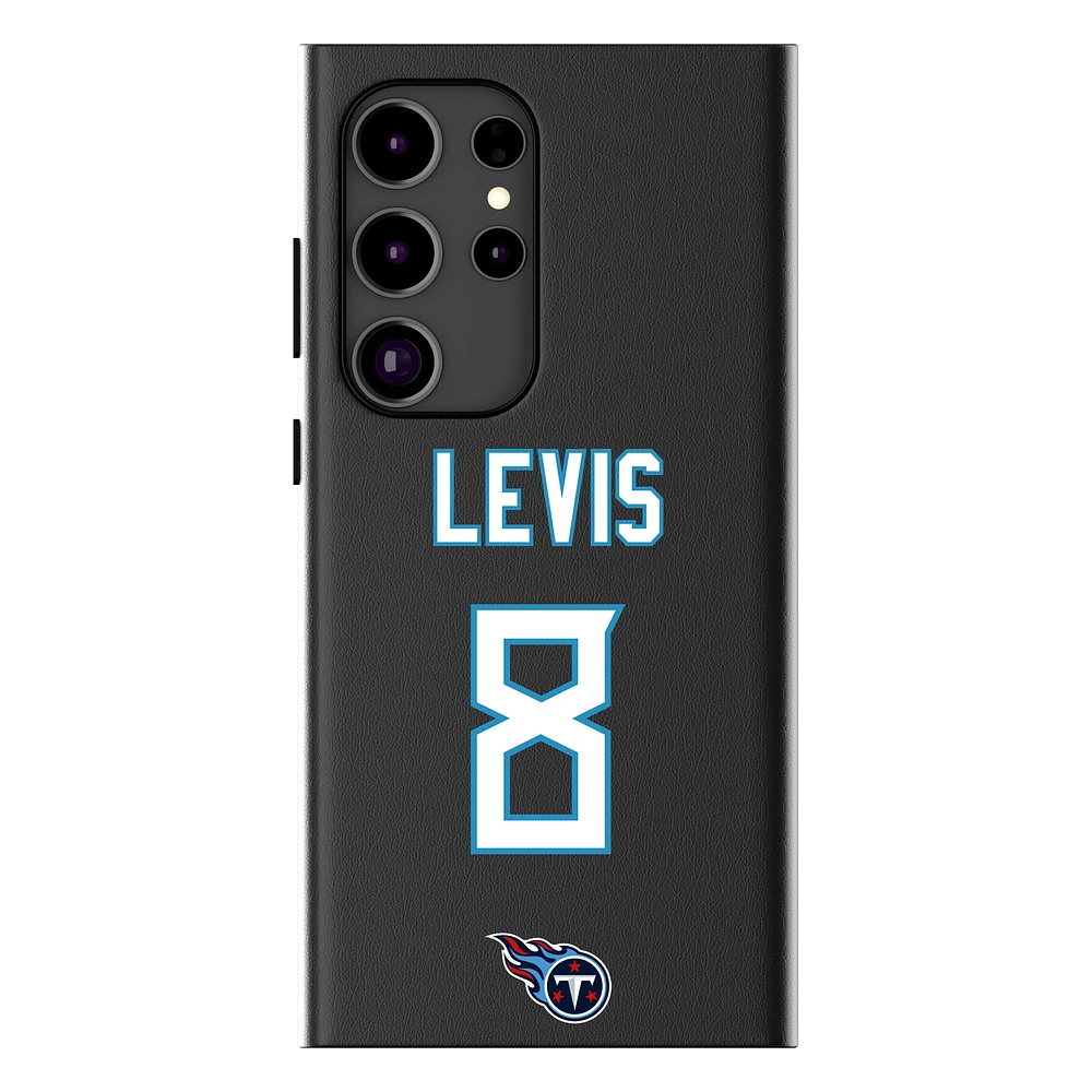 Keyscaper Will Levis Black Tennessee Titans Galaxy Magnetic Bump Case