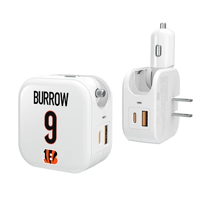 Keyscaper Joe Burrow Cincinnati Bengals Ready 2-in-1 USB Charger