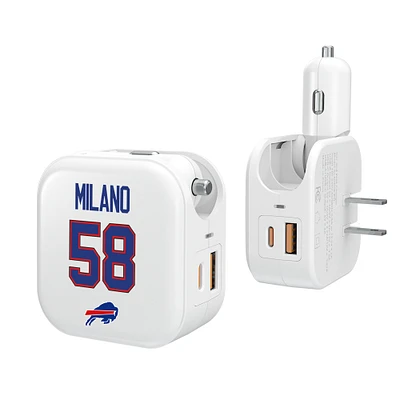 Keyscaper Matt Milano Buffalo Bills Ready 2-in-1 USB Charger