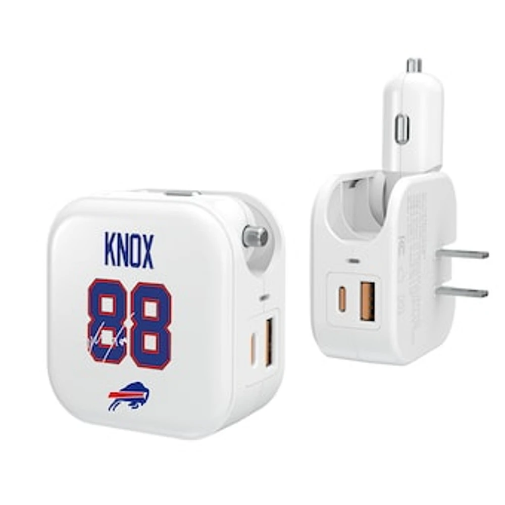 Keyscaper Dawson Knox Buffalo Bills Ready 2-in-1 USB Charger