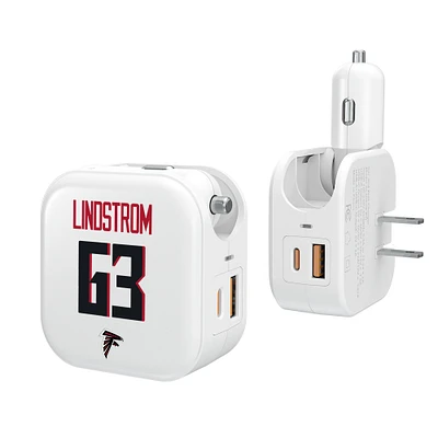 Keyscaper Chris Lindstrom Atlanta Falcons Ready 2-in-1 USB Charger
