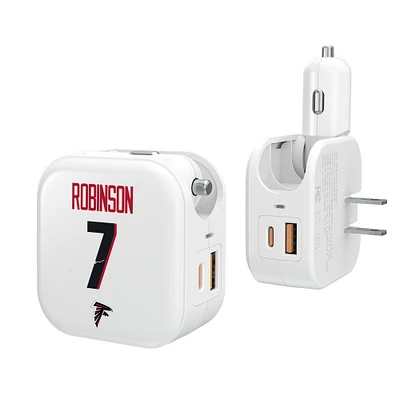 Keyscaper Bijan Robinson Atlanta Falcons Ready 2-in-1 USB Charger