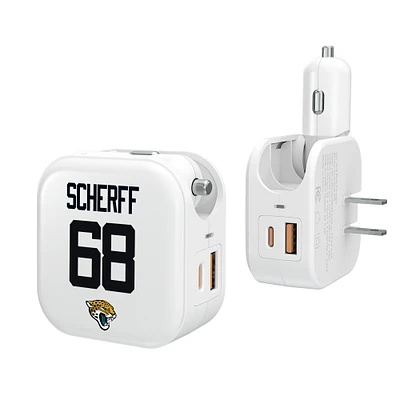 Keyscaper Brandon Scherff Jacksonville Jaguars Ready 2-in-1 USB Charger