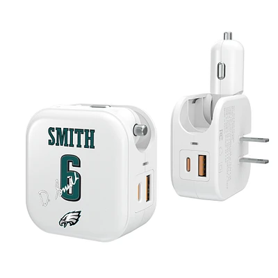 Keyscaper DeVonta Smith Philadelphia Eagles Ready 2-in-1 USB Charger