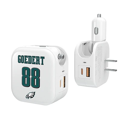 Keyscaper Dallas Goedert Philadelphia Eagles Ready 2-in-1 USB Charger