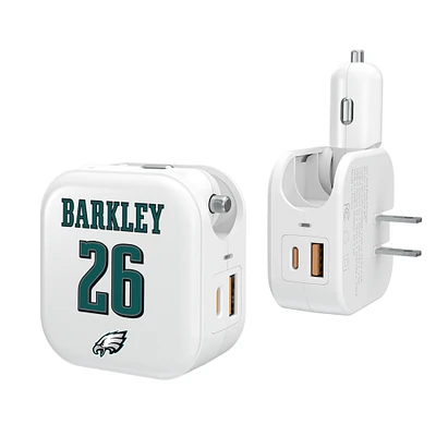 Keyscaper Saquon Barkley Philadelphia Eagles Ready 2-in-1 USB Charger