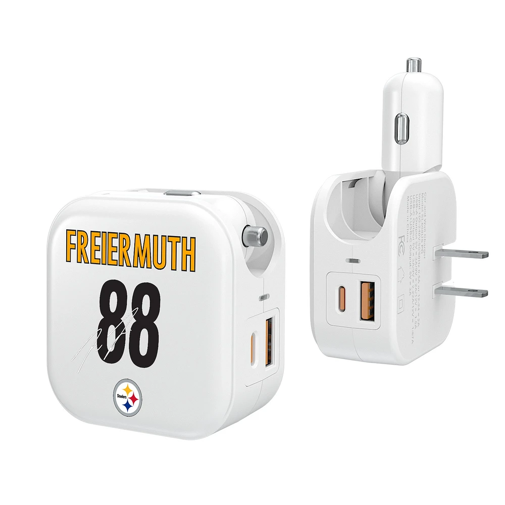 Keyscaper Pat Freiermuth Pittsburgh Steelers Ready 2-in-1 USB Charger