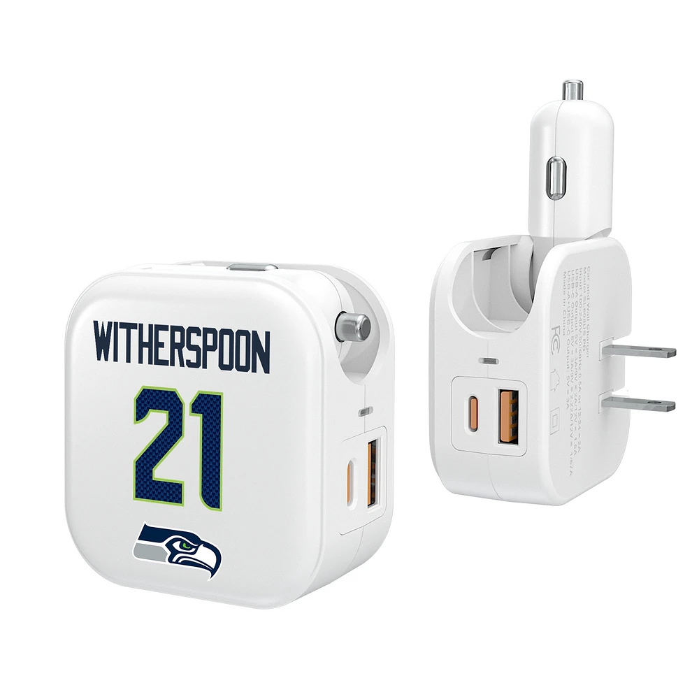 Keyscaper Devon Witherspoon Seattle Seahawks Ready 2-in-1 USB Charger