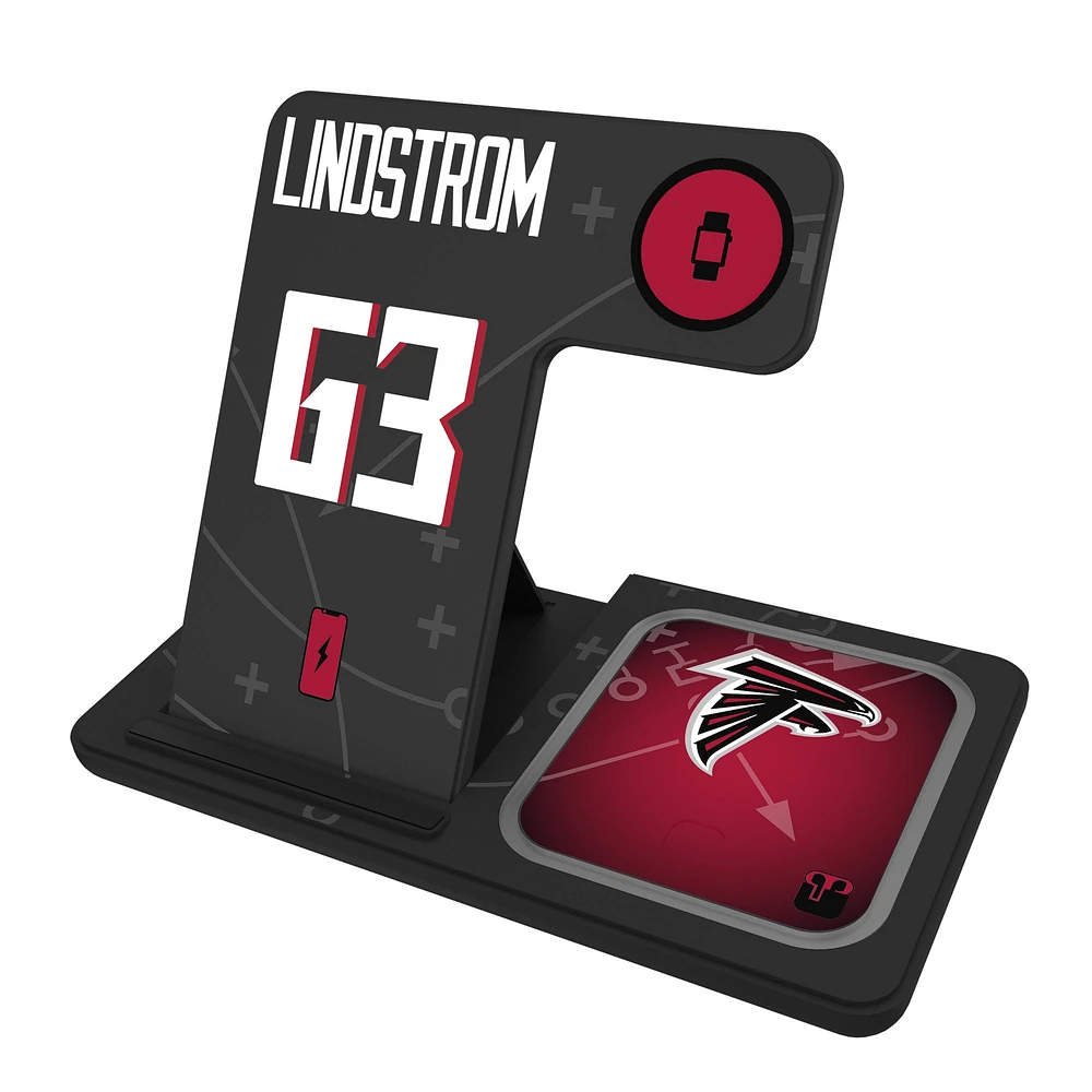 Keyscaper Chris Lindstrom Atlanta Falcons Ready 3-in-1 Charging Station