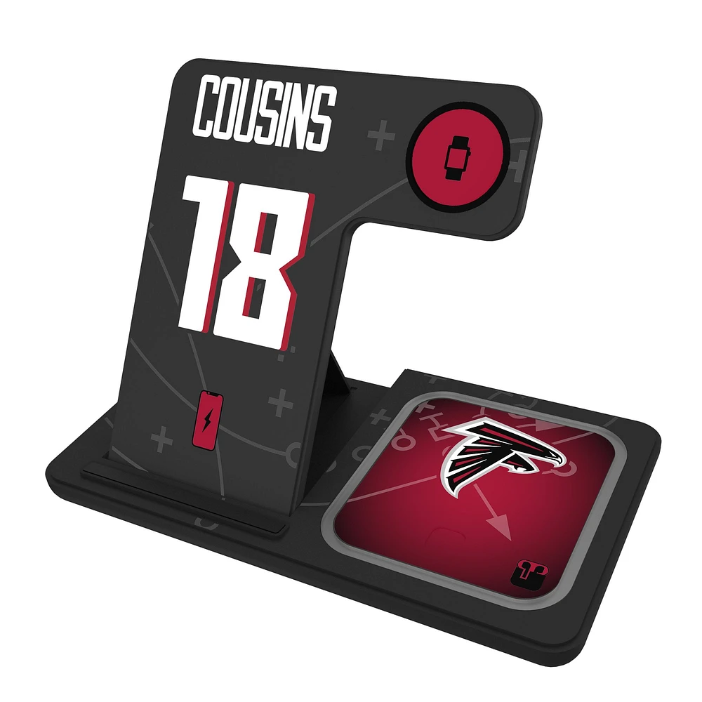 Keyscaper Kirk Cousins Atlanta Falcons Ready 3-in-1 Charging Station