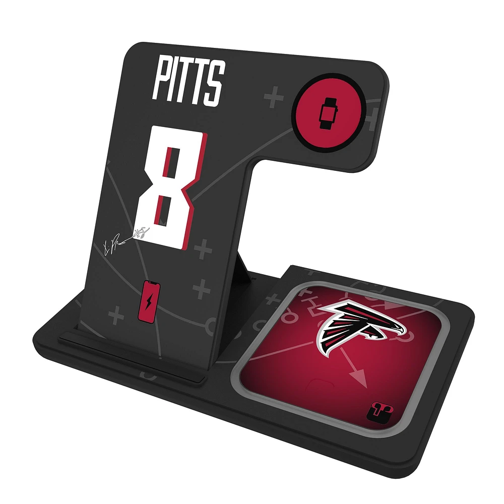 Keyscaper Kyle Pitts Atlanta Falcons Ready 3-in-1 Charging Station