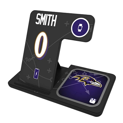 Keyscaper Roquan Smith Baltimore Ravens Ready 3-in-1 Charging Station