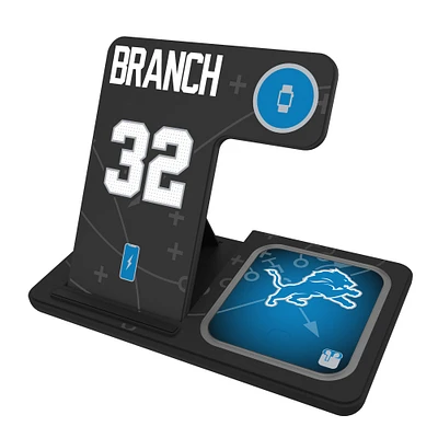 Keyscaper Brian Branch Detroit Lions Ready 3-in-1 Charging Station