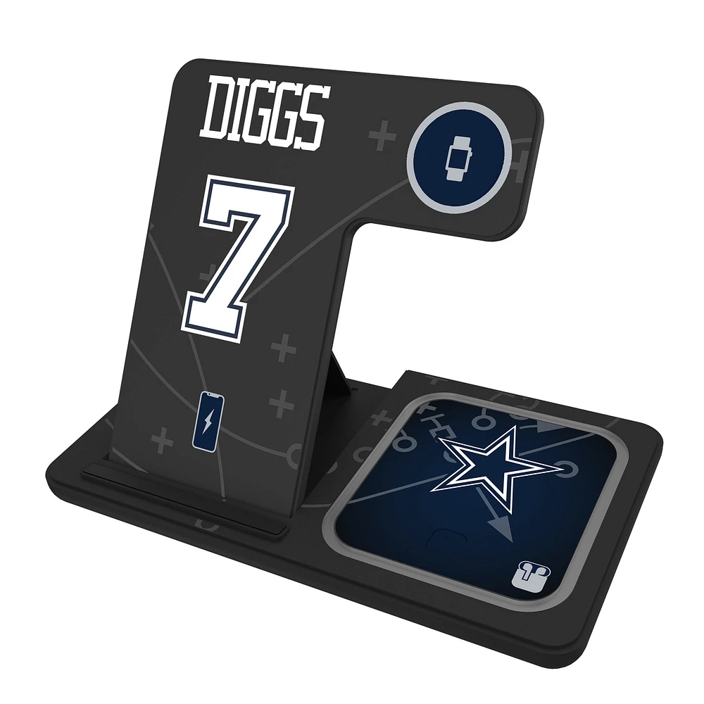 Keyscaper Trevon Diggs Dallas Cowboys Ready 3-in-1 Charging Station