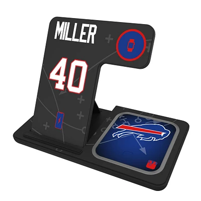 Keyscaper Von Miller Buffalo Bills Ready 3-in-1 Charging Station