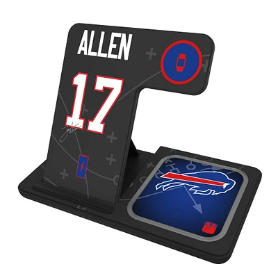 Keyscaper Josh Allen Buffalo Bills Ready 3-in-1 Charging Station