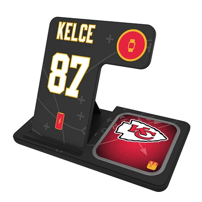 Keyscaper Travis Kelce Kansas City Chiefs Ready 3-in-1 Charging Station