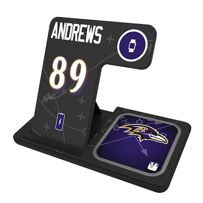 Keyscaper Mark Andrews Baltimore Ravens Ready 3-in-1 Charging Station