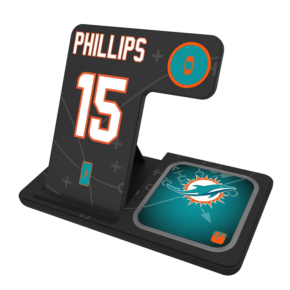 Keyscaper Jaelan Phillips Miami Dolphins Ready 3-in-1 Charging Station
