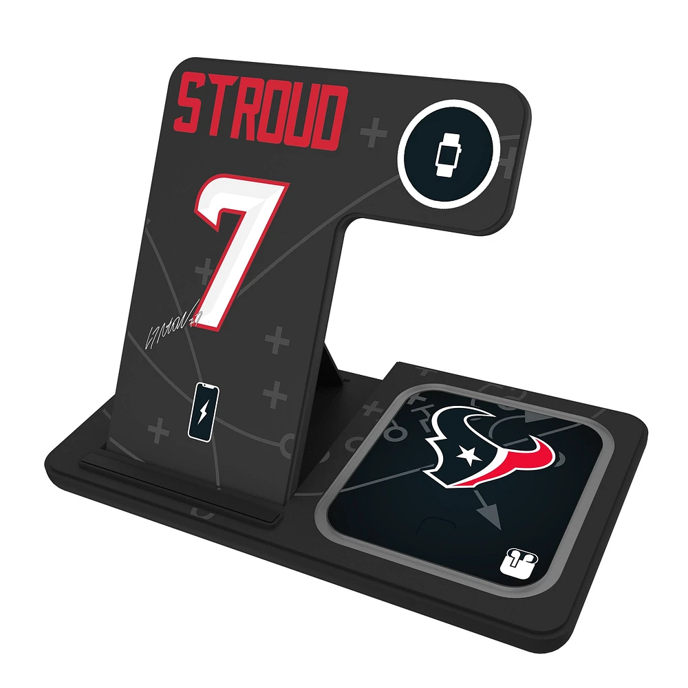 Keyscaper C.J. Stroud Houston Texans Ready 3-in-1 Charging Station