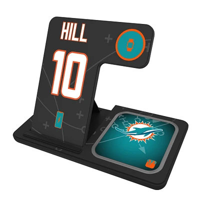 Keyscaper Tyreek Hill Miami Dolphins Ready 3-in-1 Charging Station