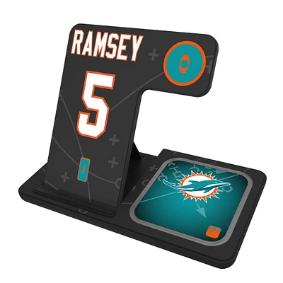 Keyscaper Jalen Ramsey Miami Dolphins Ready 3-in-1 Charging Station
