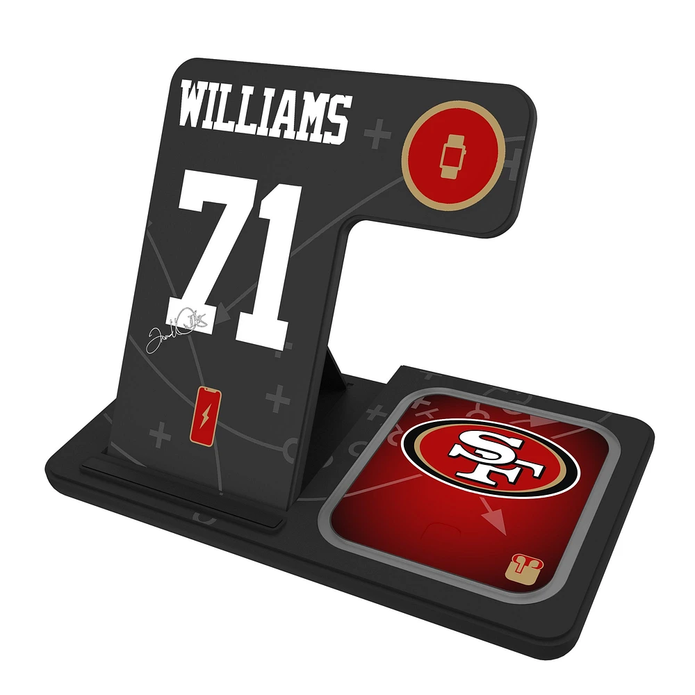 Keyscaper Trent Williams San Francisco 49ers Ready 3-in-1 Charging Station