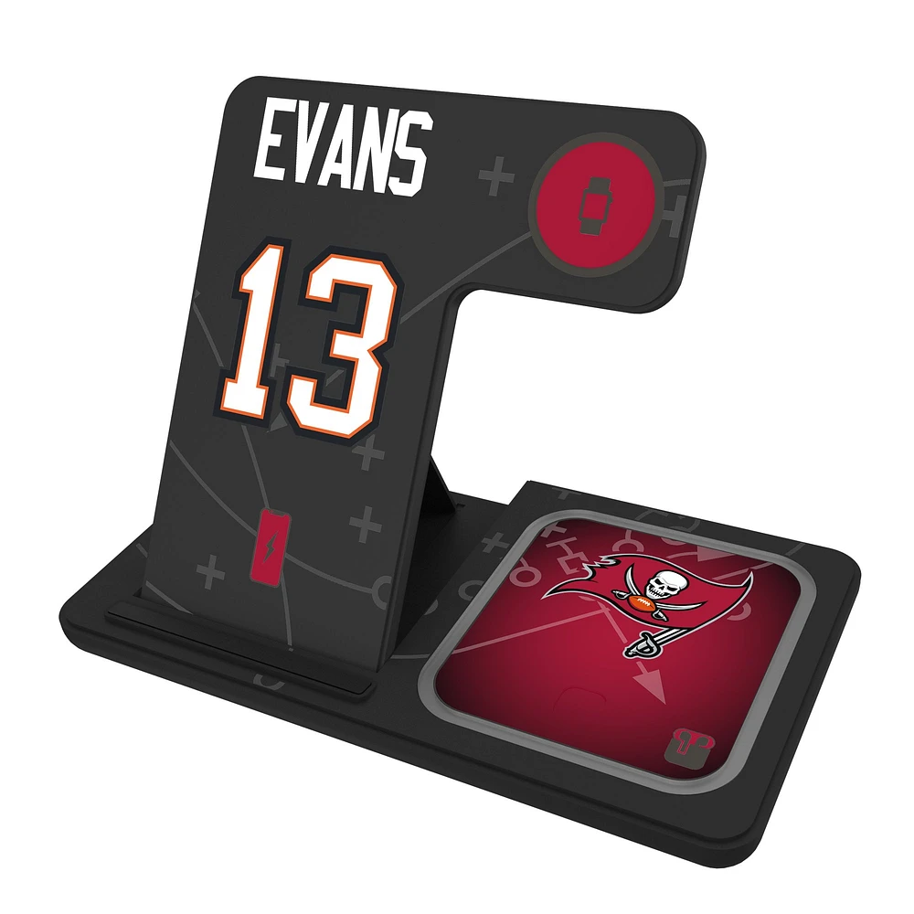 Keyscaper Mike Evans Tampa Bay Buccaneers Ready 3-in-1 Charging Station
