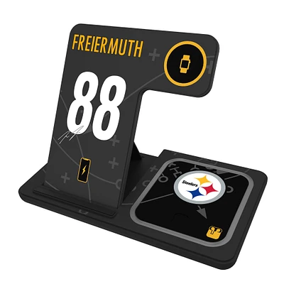 Keyscaper Pat Freiermuth Pittsburgh Steelers Ready 3-in-1 Charging Station