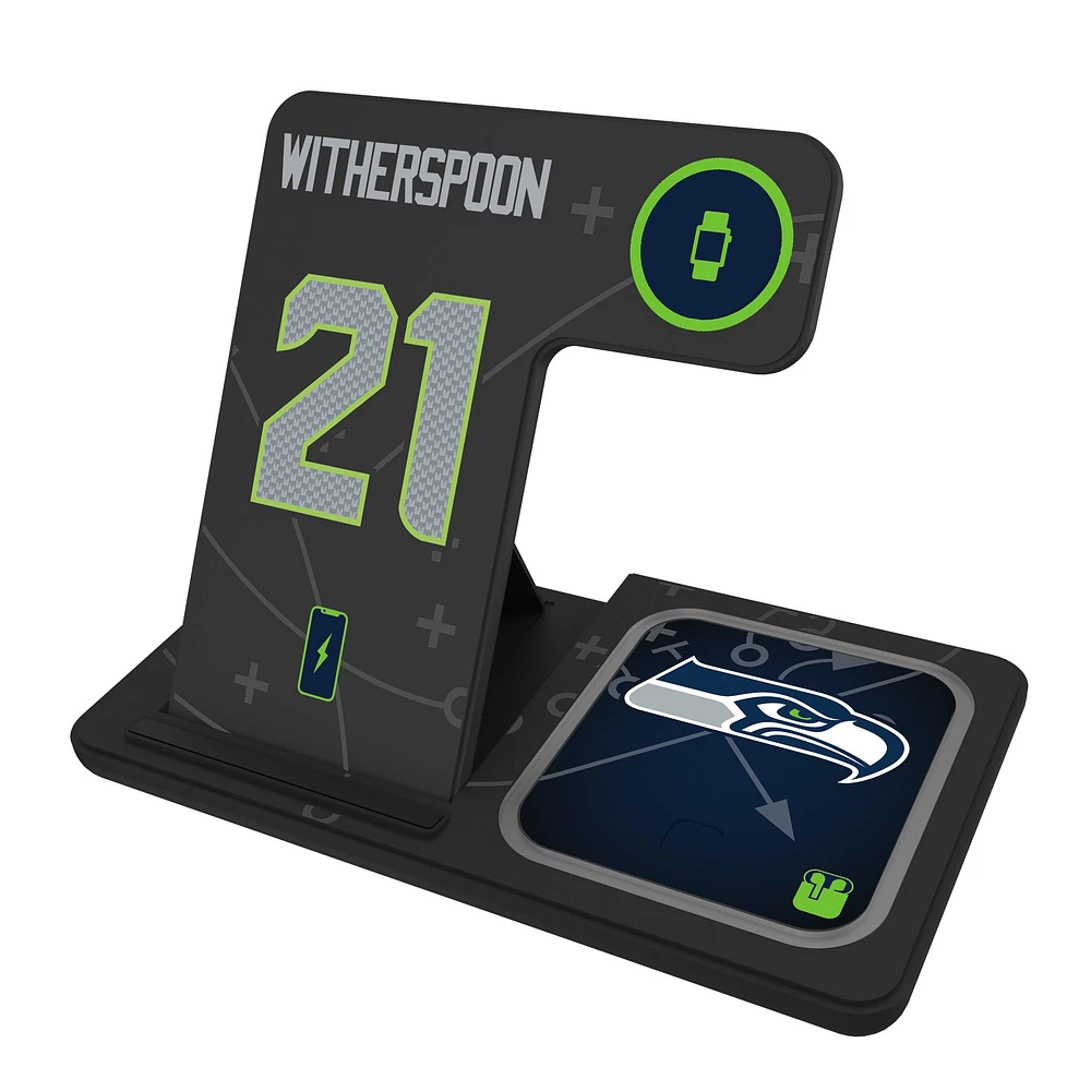 Keyscaper Devon Witherspoon Seattle Seahawks Ready 3-in-1 Charging Station
