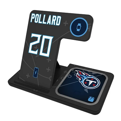 Keyscaper Tony Pollard Tennessee Titans Ready 3-in-1 Charging Station