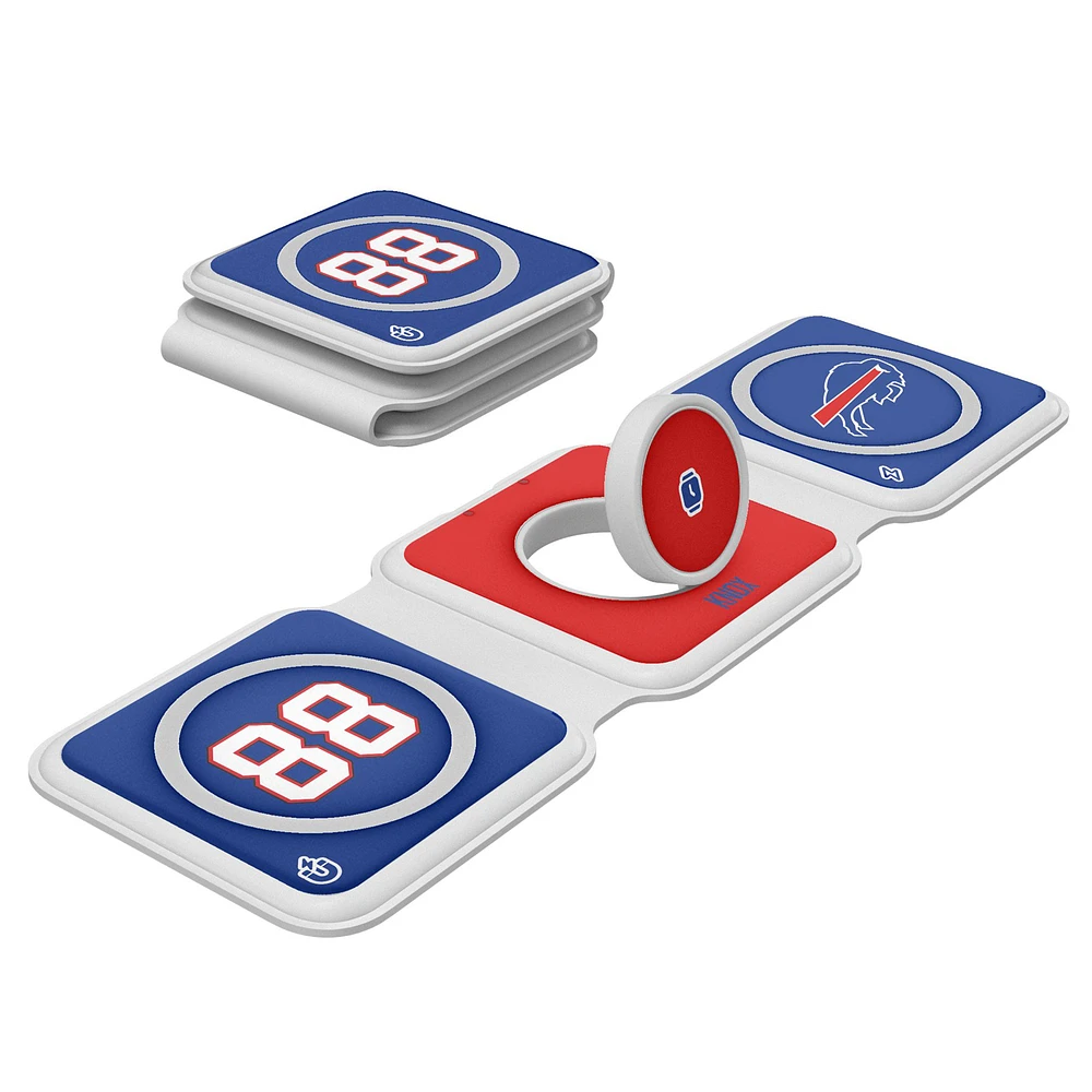 Keyscaper Dawson Knox Buffalo Bills 3-in-1 Foldable Charger
