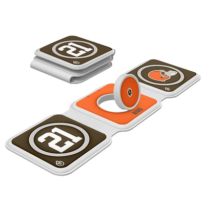 Keyscaper Denzel Ward Cleveland Browns 3-in-1 Foldable Charger